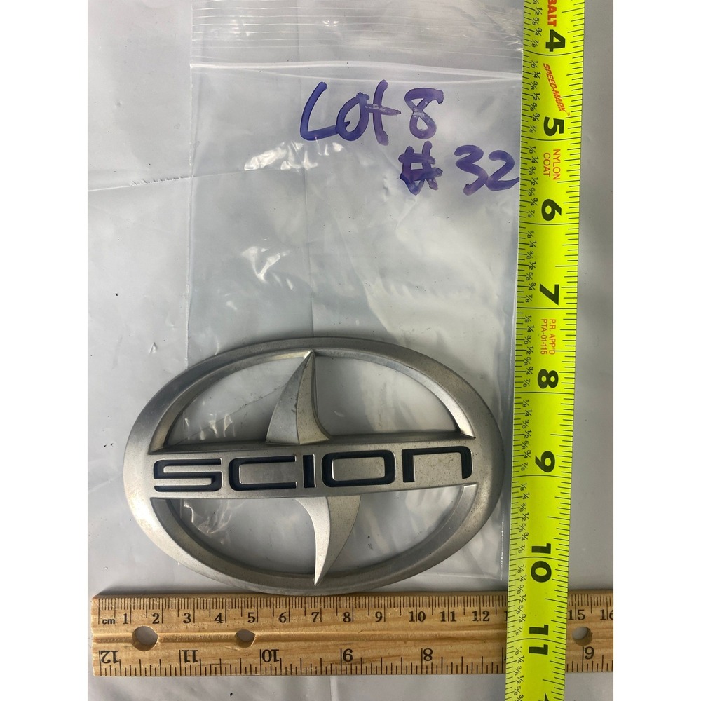 Name: Scion Chrome Rear Trunk Emblem Badge‎